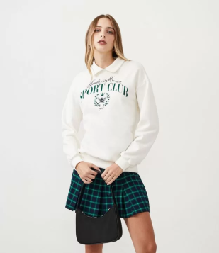 Blusão Em Moletom Com Estampa Santa Monica Sport Club 1986 Off White