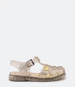 Sandália Infantil com Glitter - Tam 19 ao 30