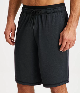 Bermuda Long Esportiva Em Microfibra Com Cós Elástico Cinza Chumbo