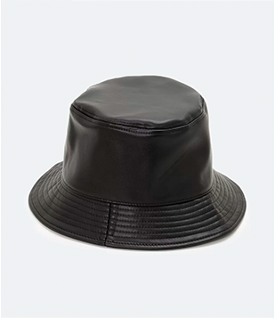 Chapéu Bucket Com Aba Média Preto