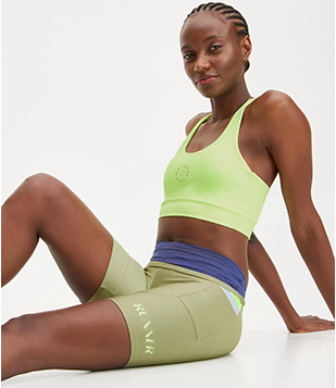 Top Esportivo Com Bojo E Alças Transpassadas Verde