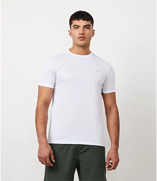 Camiseta Esportiva Em Dry Fit Com Recortes E Detalhes Refletivos Branco
