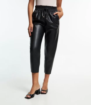 Calça Jogger Com Cós Elástico Preto