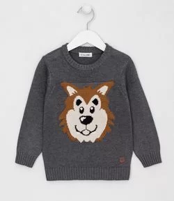 Blusão Infantil Estampa de Bicho - Tam 1 a 5 anos