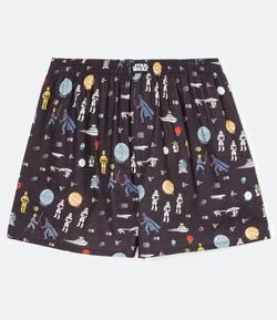 Cueca Samba Canção Tricoline Estampado Star Wars 