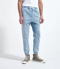Calça Jeans Jogger Lisa com Amarração