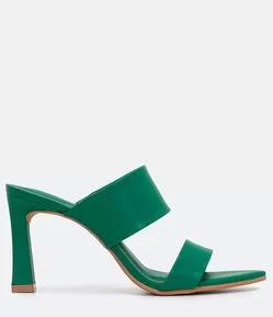 Sandália Salto Alto com Bico Folha