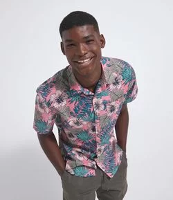 Camisa Estampada Manga Curta