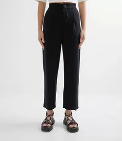 Calça Alfaiataria em Ponto Roma sem Estampa