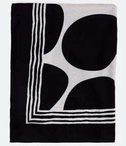 Canga em Viscose com Estampa Poá Graúdo