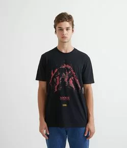 Camiseta Manga Curta Estamoa Tibbers e Annie LoL