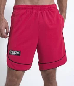 Bermuda Esportiva com Detalhes Contrastantes