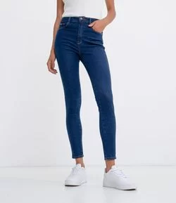 Calça Jeans Skinny Cintura Alta 