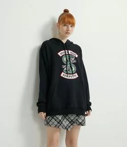 Vestido Midi em Tricoline com Alça Ajustável e Estampa Piu Piu