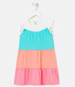 Vestido Infantil Recortes Marias - Tam 5 a 14 anos