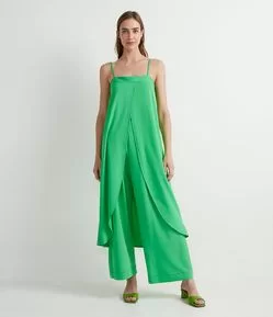 Blusa Túnica Alongada em Viscose com Abertuta Frontal