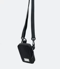 Bolsa Mini Bag com Alça Transversal e Patch Aplicado