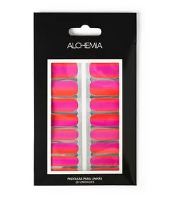 Peliculas para Unhas com 16 Unidades de Estampas Coloridas Diversas Alchemia