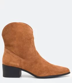 Bota Feminina Bico Fino Satinato