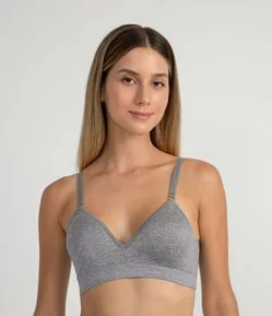 Sutiã Básico em Microfibra com Bojo e sem Aro TriFil