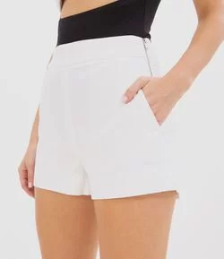 Short Alfaiataria com Zíper