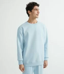 Blusão em Moletom sem Estampa