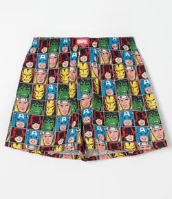 Cueca Samba Canção Tricoline Marvel Heróis