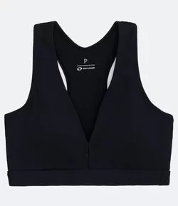 Top Esportivo Básico em Poliamida com Costas Nadador