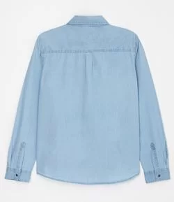 Camisa Jeans Básica com Bolsos