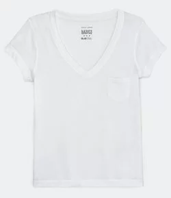 Blusa Básica em Algodão com Manga Curta