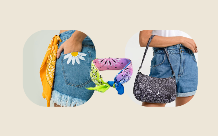 Peças com estampa de bandana vão fazer mais que a sua cabeça