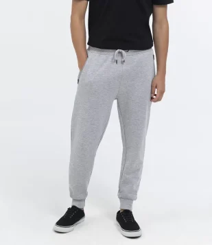 CALÇA JOGGER EM MOLETOM CINZA