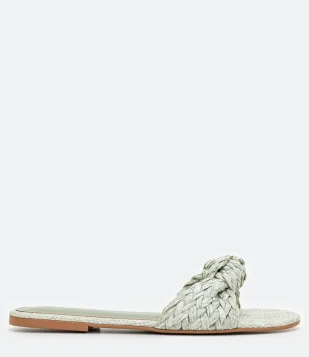 SANDÁLIA RASTEIRA COM TIRA EM NÓ VERDE