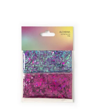 GLITTER EM PÓ COLORIDO E ROSA ALCHEMIA MULTICORES