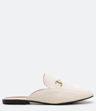 SAPATILHA MULE SATINATO BRANCO