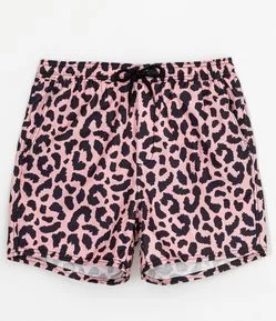 BERMUDA PAPER TOUCH COM ESTAMPA ANIMAL PRINT ONÇA