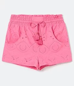SHORT EM LAISE COM DETALHE DE TASSEL