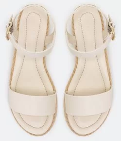 SANDÁLIA FLATFORM COM CORDÃO NA SOLA