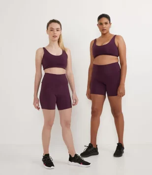 BERMUDA CICLISTA ESPORTIVA BÁSICA EM POLIAMIDA ROXO