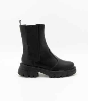  Bota Cano Médio Tratorada Preto 