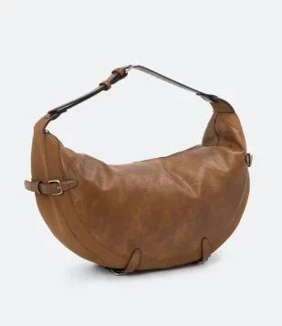 Bolsa Grande com Detalhes em Fivela Marrom 2