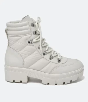  Bota Coturno com Sola Tratorada Bege 