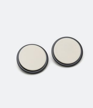  Maxi Brinco em Resina Redondo com Laterais Contrastantes Multicores 