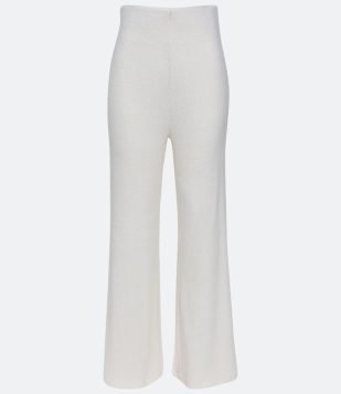  Calça Fluída em Viscolinho com Cós em Elástico e Cordão para Amarração Preto 