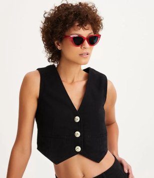 Óculos Gateado Com Lentes Fume Rosa