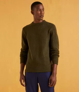 BLUSÃO EM ALGODÃO SEM ESTAMPA VERDE