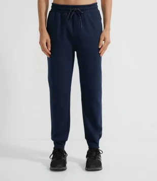 CALÇA ESPORTIVA EM MOLETOM AZUL