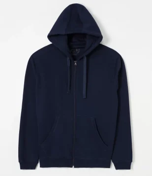 CASACO ESPORTIVO EM MOLETOM AZUL