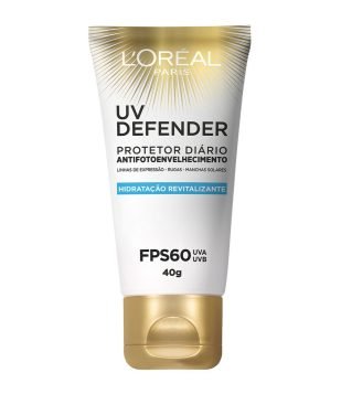 PROTETOR SOLAR FACIAL HIDRATANTE UV DEFENDER FPS 60 LORÉAL PARIS 40G