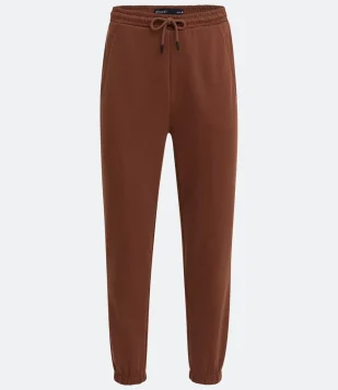 CALÇA JOGGER EM MOLETOM COM CÓS ELÁSTICO MARROM